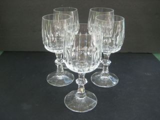 Set Of 5 Schott - Zwiesel Crystal Wine Glasses Tango Pattern 6 1/8  Tall