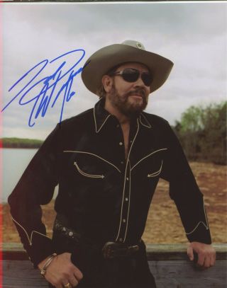 Hank Williams Jr.  Country Music Star Signed 8x10 Photo W/coa