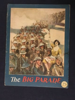 Souvenir Movie Program King Vidor The Big Parade 1925 John Gilbert Renee Adore