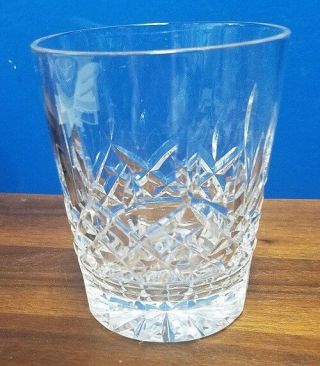 Waterford Crystal Lismore Pattern Double Old Fashioned Glass Tumbler - 4 - 3/8 "