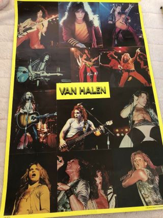 Van Halen Poster Vintage Authentic 1980 David Lee Roth 1114