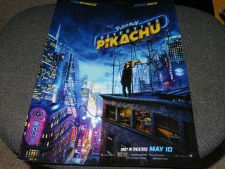 Ryan Reynolds Justice Smith Signed 11x17 Poster Detective Pikachu Poke Mon