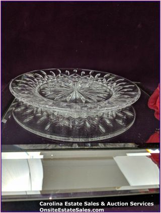 WATERFORD LISMORE CRYSTAL ACCENT PLATES 8 