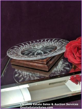 WATERFORD LISMORE CRYSTAL ACCENT PLATES 8 