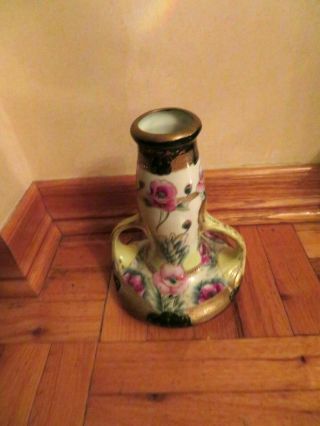 Rare Antique Nippon Art Nouveau Hand Painted Porcelain Japanese Vase 5