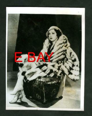 Vintage Bebe Daniels " Press Photograph " 1930s Girl