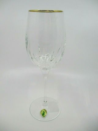 Waterford Lismore Essence Gold Wine Glass - 9 3/8 " X 2 5/8 " 0311f