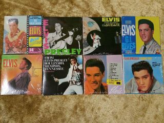Elvis Presley Chu - Bops Bubble Gum Mini Records Albums Compete Set Of 8
