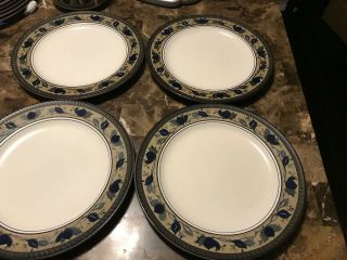 Mikasa Intaglio Arabella Dinner Plates Set Of 4 Cac01 11”