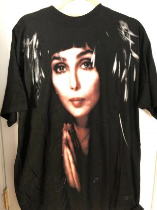 Vintage Cher Large Print Do You Believe Shirt