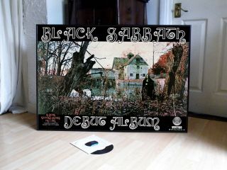 Black Sabbath Debut Album Promotional Poster,  Metal,  Ozzy Osbourne,  Paranoid,  Rock,