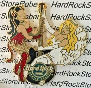 2008 Hard Rock Park Myrtle Beach Sexy Devil & Angel Girls W/ Guitar Le Pin