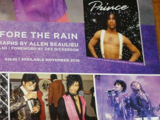 PRINCE Before The Rain Promo Poster RARE 18 