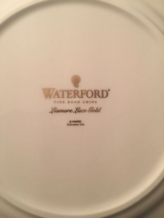 Waterford Lismore Lace Gold Dinnerware 4 Piece Placeset -