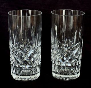 Set Of 2 Waterford Crystal Lismore 5 3/4 " Highball Glasses