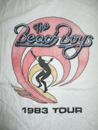Retro 1983 The Beach Boys " Surfing " Concert Tour (xl) T - Shirt Brian Wilson