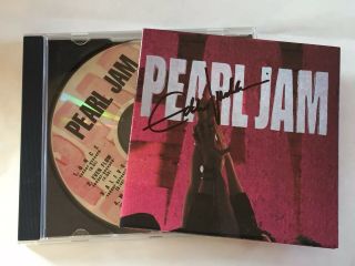 Pearl Jam Ten 1991 Cd Album (signed Autographed) By Eddie Vedder
