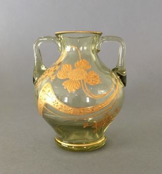 Small Art Nouveau Glass Vase,  Legras? Moser? Circa 1900