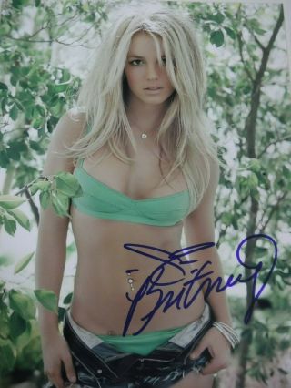 Britney Spears Signed S E X Y Photo