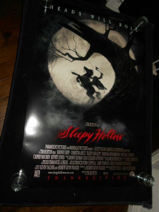 Sleepy Hollow Tim Burton Horror Rolled Double Sided One Sheet Poster