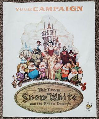 Snow White And The Seven Dwarfs Uk Press Campaign Book - Walt Disney Complete