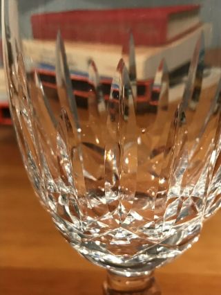 Pair Waterford Crystal Kildare 6 1/2” Claret Wine Glasses 3