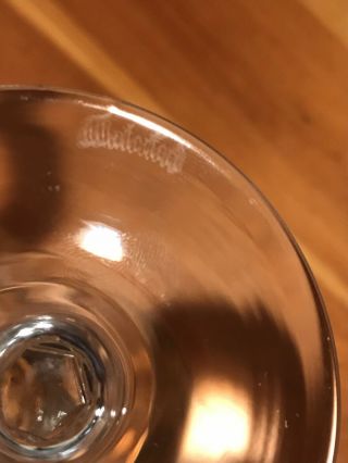 Pair Waterford Crystal Kildare 6 1/2” Claret Wine Glasses 5