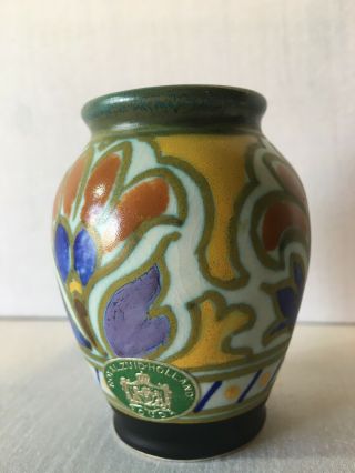 Royal Metz Zuid Holland Gouda Art Pottery Vintage Bud Vase 2