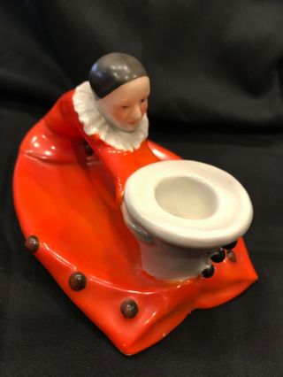 Royal Bayreuth Red Clown Low Candlestick
