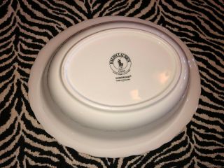 Vintage 1980 RARE Ralph Lauren Claire Wedgewood Oval Serving Bowl ENGLAND 3