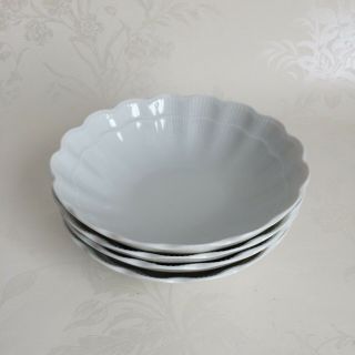 Rare Alboth Kaiser Germany Set Of 4 Romantica Porcelain Bowls Diameter 6”