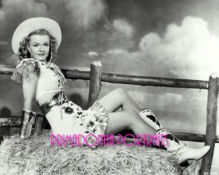 Dale Evans 8x10 Lab Photo 1940s Sexy Cowgirl,  Leggy Cowboy Boots Portrait