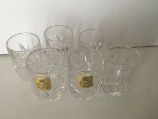 Bleikristall Crystal Shot Glasses Set Of 6 Made In Germany