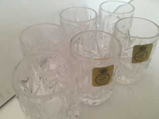 Bleikristall Crystal Shot Glasses Set of 6 Made in Germany 2