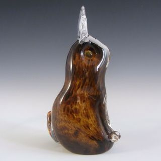 Wedgwood Speckled Brown Glass Hare Paperweight Sg427
