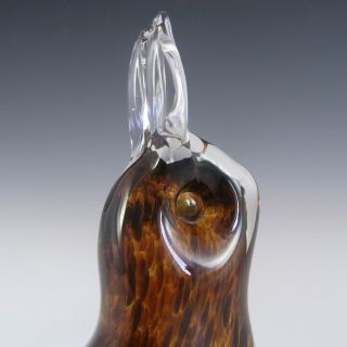 Wedgwood Speckled Brown Glass Hare Paperweight SG427 3