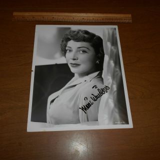 Marie Windsor Was An Actress Known For Her Femme Fatale Hand Signed 8 X 10 Photo