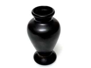 Vintage 1950s Tracy Irwin Satin Black Bauer Pottery Cal Art Vase Ceramic Mcm
