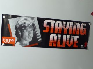 Staying Alive John Travolta Cynthia Rhodes Finola Highes Home Video Banner 1983