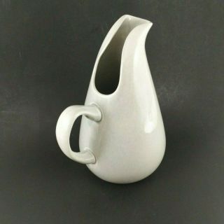 Vintage Russell Wright Pitcher Grey Gray Granite Mid Century Ceramic Handle