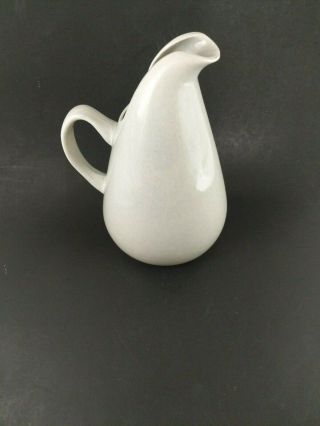 Vintage Russell Wright Pitcher Grey Gray Granite Mid Century Ceramic Handle 3