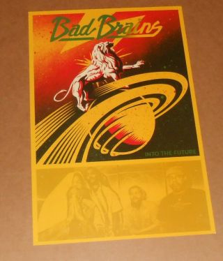 Bad Brains Into The Future Poster Promo 11x17 Reggae/ska