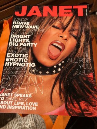 Janet Jackson 2001 All For You Tour Concert Program Tour Book Sexy Mag