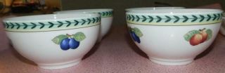 Villeroy Boch French Garden Fleurence Rice Bowls - Set Of 4 -