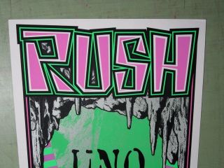 Rush 1996 Concert Poster Signed by Mark Arminski 3