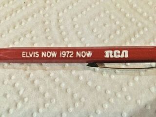 Elvis Presley - - " Elvis Now 1972 Now " Rca 1972 Promotional Pen - Ln