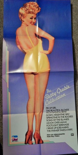 Betty Grable Classic Films Films (video Dealer 36 X 18 Poster,  1990s)