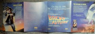 Back To The Future (video Dealer Brochure 1990s) Michael J Fox,  Christopher Lloy