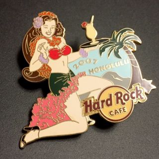Hard Rock Cafe Honolulu Hawaii 2007 Hula Girl Pin