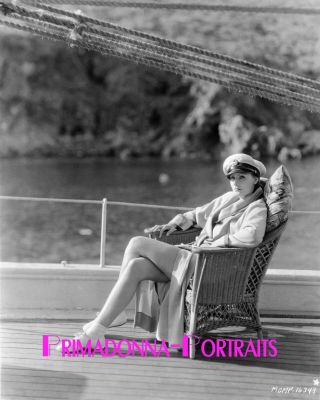 Greta Garbo 8x10 Lab Photo Sexy 1929 " Single Standard " Sail Boat Captain 